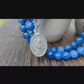 Handmade Natural Kyanite Rosary Bracelet St Gabriel