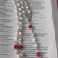 Handmade Swarovski Pink Pearls and Pink Swarovski Crystal Our Father Beads Rosary